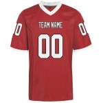 Adult Plus Size Football Jersey Short Sleeve Athletic American Football Uniform Team Sets 100% Polyester Sublimated Custom Logo