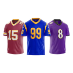 High Quality Breathable Custom Logo Uniform 100%polyester Custom American United Football League Flag Football Jerseys High Quality Breathable Custom Logo Uniform 100%polyester Custom American United Football League Flag Football Jerseys