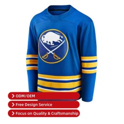 Wholesale Men's Ice Hockey Jersey Goalkeeper Design Custom Logo OEM & ODM Authentic Embedded Team Ice Hockey Wear