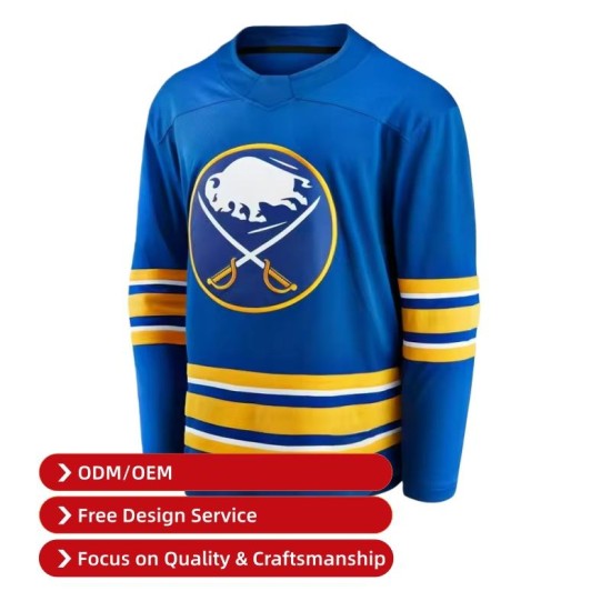 Wholesale Men's Ice Hockey Jersey Goalkeeper Design Custom Logo OEM & ODM Authentic Embedded Team Ice Hockey Wear