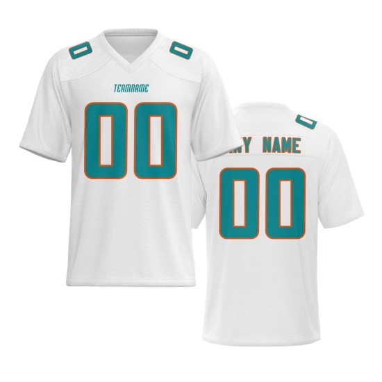 Wholesale Custom Printed Name Quality American Football Jersey Adult Breathable Short Sleeve Uniform Men Plus Size