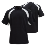 Customizable Printed Sublimation Black Men's Baseball Softball Jersey Breathable Anti-Bacterial Quick Dry V-neck Training