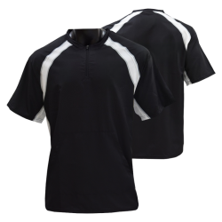 Customizable Printed Sublimation Black Men's Baseball Softball Jersey Breathable Anti-Bacterial Quick Dry V-neck Training