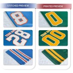 Custom Plus Size Oversized Sublimation Personalized American Football Jersey V-neck Short Sleeve Quick Dry Breathable Uniform