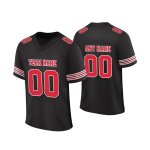 Customised V Neck Plus Size Adult American Football Jerseys Uniforms Blank Sublimated Moisture-Wicking Breathable 100% Polyester