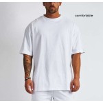 Custom Men's Summer Casual Short Sleeve T-Shirt 100% Cotton High Quality Twill Fabric Digital Printing Unique Pattern