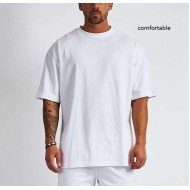 Custom Men's Summer Casual Short Sleeve T-Shirt 100% Cotton High Quality Twill Fabric Digital Printing Unique Pattern