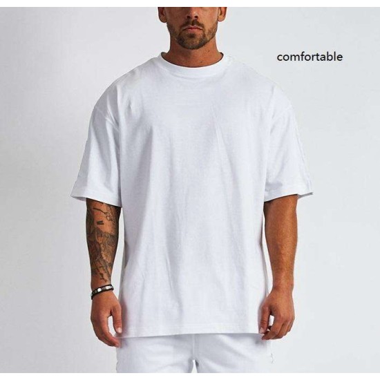 Custom Men's Summer Casual Short Sleeve T-Shirt 100% Cotton High Quality Twill Fabric Digital Printing Unique Pattern