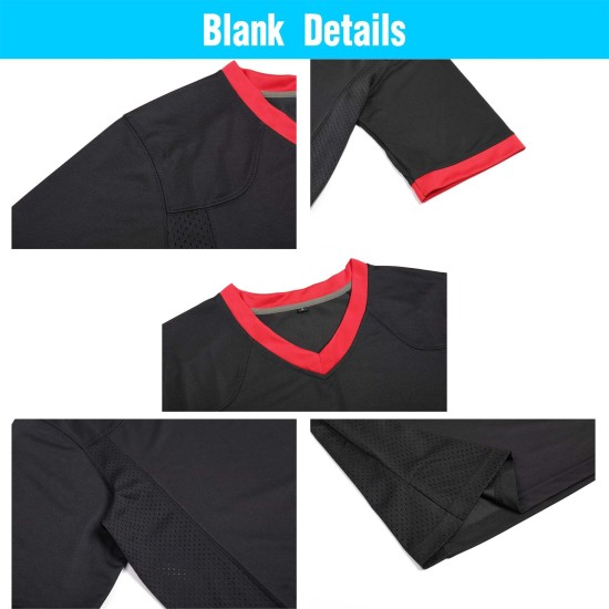 Customizable Youth American Football Jersey New Designs with Breathable Plus Size Short Sleeves Sublimation Team Uniform