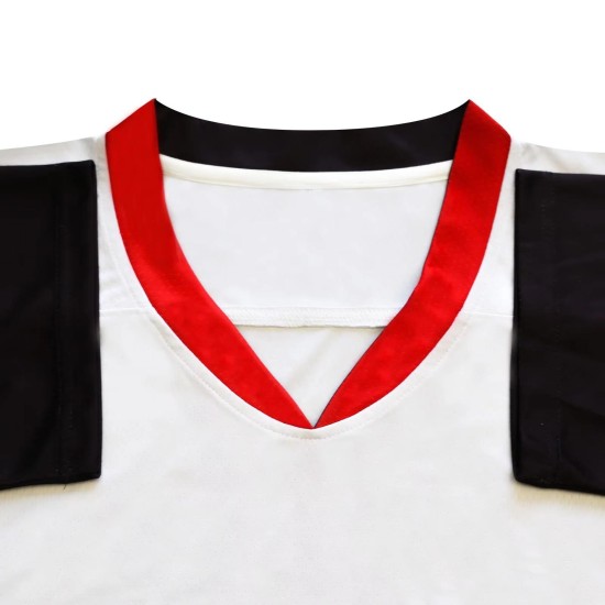 Ice Hockey Jersey Team Practice Uniform Unisex Adults 100% Polyester Breathable Eco-Friendly Quick Dry Anti-Bacterial UV Sports