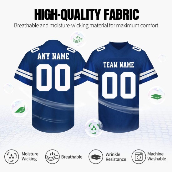 OEM Sportswear American Football Jersey Sublimation Quick Dry American Football Low Moq Custom Sport Uniform