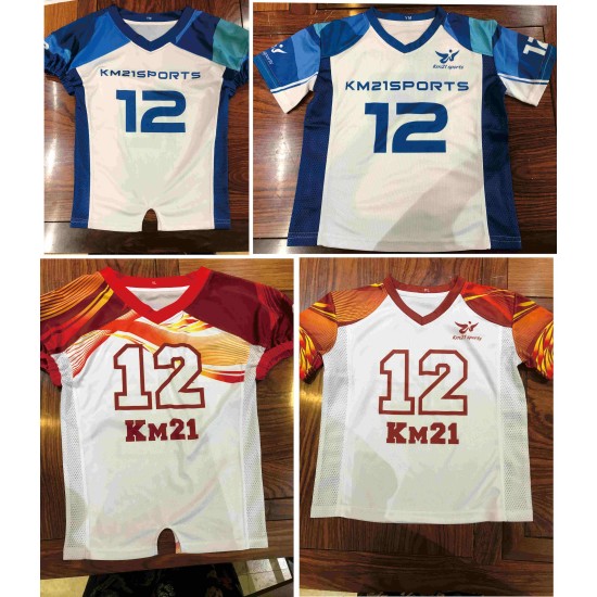 American Basketball Football Club Jersey Men's Fashion Mesh Design Sublimated Anti-UV Quick Dry Breathable Plus Size Soccer