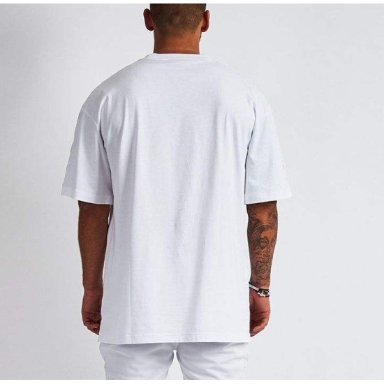 Custom Men's Summer Casual Short Sleeve T-Shirt 100% Cotton High Quality Twill Fabric Digital Printing Unique Pattern