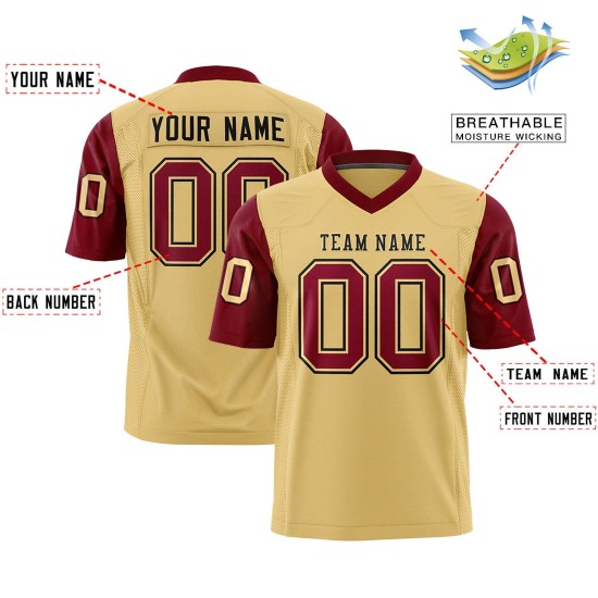 Wholesale Fashion Competition Polyester Net Sports American Football Shirts Sublimated Quick Dry American Football Jersey