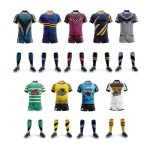 High Quality OEM Custom Sublimation Digital Print Breathable Plus Size Mens Rugby League Jersey Sets