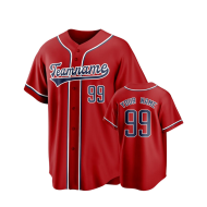 Custom Digital Print Logo Button-Up Baseball Jerseys Unisex Stitched Name Shirts 100% Polyester Breathable Quick Dry Plus Size