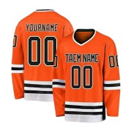 Customizable Team Logo Training Sportswear Hockey Jersey Digital Print Quick Dry Breathable 100% Polyester Unisex Long Sleeve