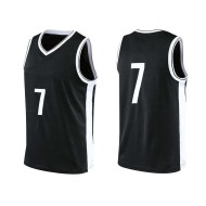Custom Own Team White Black Classic Summer Basketball Jersey Unisex Breathable Anti-Bacterial Quick Dry Polyester Plus Size