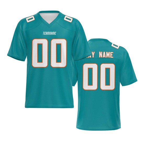 Wholesale Custom Printed Name Quality American Football Jersey Adult Breathable Short Sleeve Uniform Men Plus Size