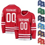 Custom Digital Print Plain Hockey Jersey Long Sleeve 100% Polyester Anti-Bacterial Breathable Quick Dry Eco-Friendly Unisex