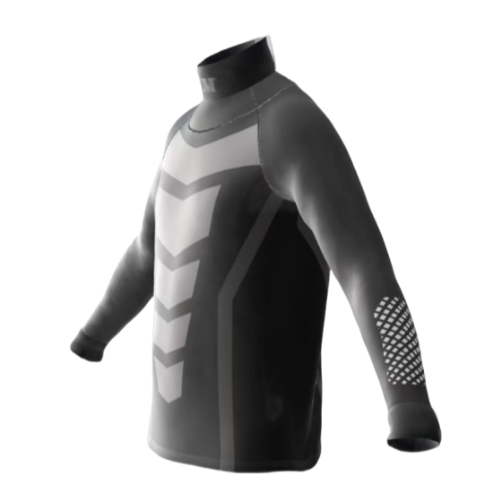 Custom Unisex Adult Ice Hockey Base Layer Shirt Neck Top Guard Long Sleeve Protection Heat-Transfer Printed Sublimated