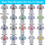 Sublimated Breathable Quick Dry Anti-Bacterial Anti-UV Plus Size American Football Jersey Printed Shirt for Men Training