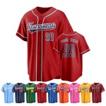 Custom Digital Print Logo Button-Up Baseball Jerseys Unisex Stitched Name Shirts 100% Polyester Breathable Quick Dry Plus Size Custom Digital Print Logo Button-Up Baseball Jerseys Unisex Stitched Name Shirts 100% Polyester Breathable Quick Dry Plus Size