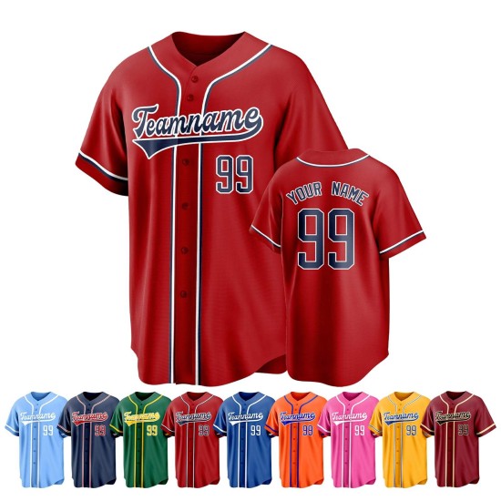 Custom Digital Print Logo Button-Up Baseball Jerseys Unisex Stitched Name Shirts 100% Polyester Breathable Quick Dry Plus Size Custom Digital Print Logo Button-Up Baseball Jerseys Unisex Stitched Name Shirts 100% Polyester Breathable Quick Dry Plus Size