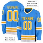 Custom Digital Print Plain Hockey Jersey Long Sleeve 100% Polyester Anti-Bacterial Breathable Quick Dry Eco-Friendly Unisex
