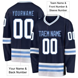 Custom Digital Print Plain Hockey Jersey Long Sleeve 100% Polyester Anti-Bacterial Breathable Quick Dry Eco-Friendly Unisex
