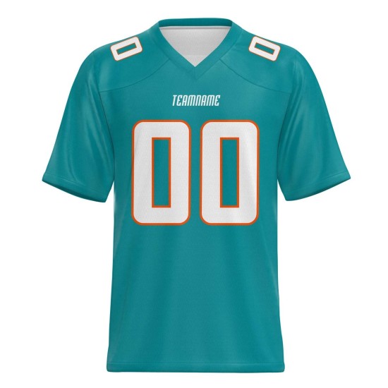 Wholesale Custom Printed Name Quality American Football Jersey Adult Breathable Short Sleeve Uniform Men Plus Size