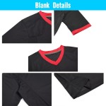 Adult Plus Size Football Jersey Short Sleeve Athletic American Football Uniform Team Sets 100% Polyester Sublimated Custom Logo