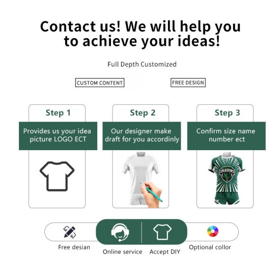 High Quality OEM Custom Sublimation Digital Print Breathable Plus Size Mens Rugby League Jersey Sets