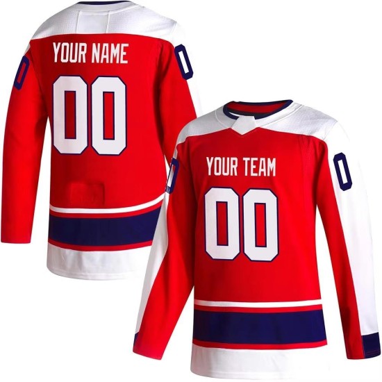 Team Ice Hockey Jersey Sublimated Reversible Custom Embroidery Wholesale 100% Polyester Quick Dry Breathable Unisex Hockey Wear