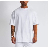 Custom Men's Summer Casual Short Sleeve T-Shirt 100% Cotton High Quality Twill Fabric Digital Printing Unique Pattern