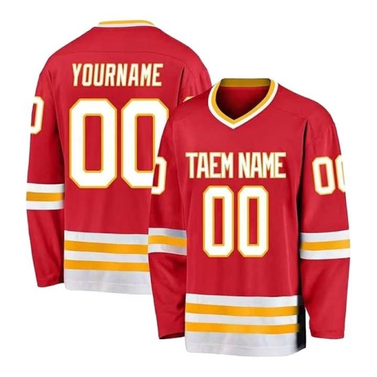 Customizable Team Logo Training Sportswear Hockey Jersey Digital Print Quick Dry Breathable 100% Polyester Unisex Long Sleeve