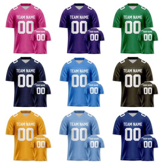 Wholesale American Football Team Uniforms Sublimation Printed Embroidery Craft All Team Shirts Sports Wear Stitched American Wholesale American Football Team Uniforms Sublimation Printed Embroidery Craft All Team Shirts Sports Wear Stitched American